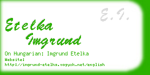 etelka imgrund business card